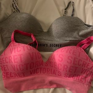 Two Victoria Secret Bralettes